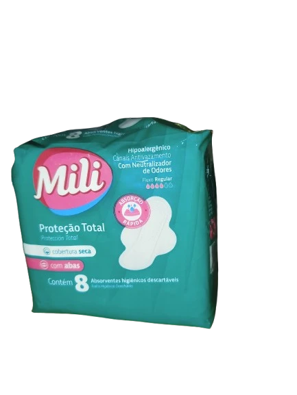 Toallas Higiénicas Desechables MILI  (Paquete de 8)'s foto | PDL Lavanda JY |  BizneCubano